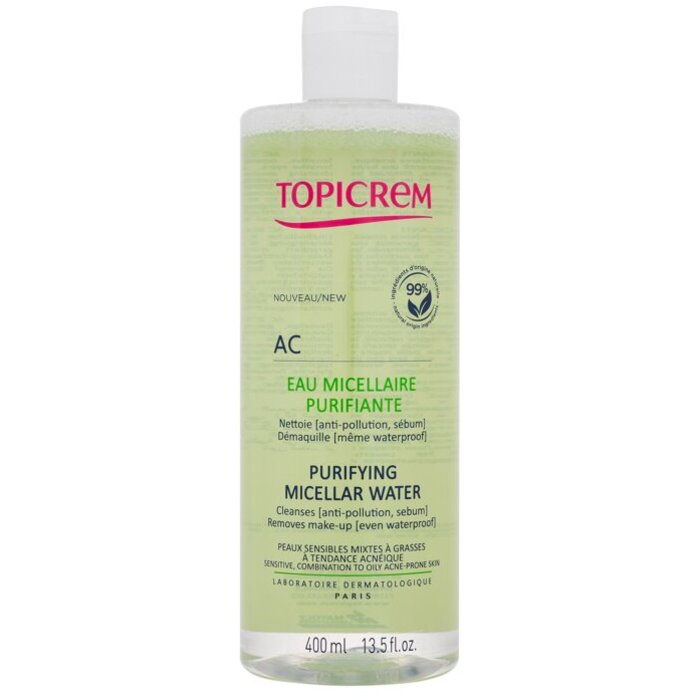 „Topicrem AC“ valomasis micelinis viruo (mišriai ir riebiai odai)