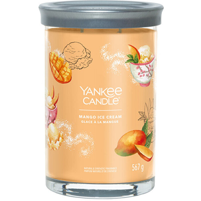 Yankee Cirle Mango Ice Cream Signature žvakė stiklinėje
