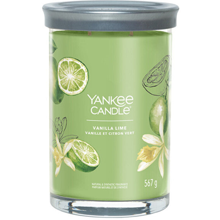Yankee Cirle Vanilla Lime Signature žvakė stiklinėje