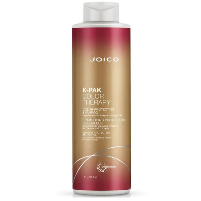 Joico K-PAK Color Therapy spalvą apsaugantis šampūnas dažytiems ir sruogelėmis sruogelėmis sruogotiems plaukams