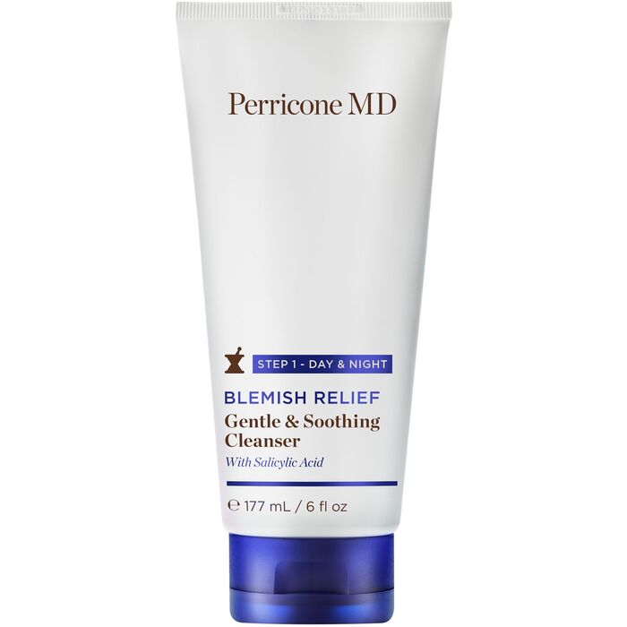 „Perricone MD Blemish Relief Gentle & Soothing Cleanser“ – švelnus, raminantis valomasis ir makiažo valymo gelis.