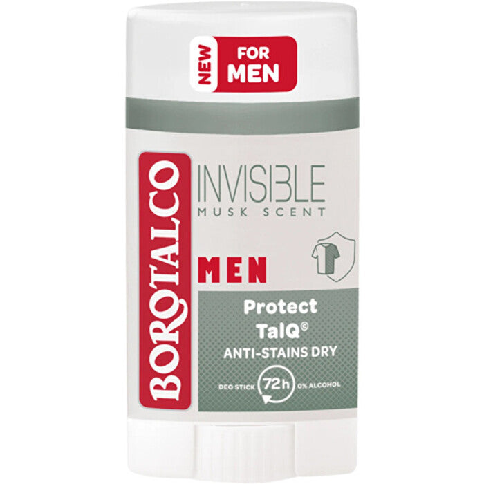 „Borotalco Men Invisible Dry“ dezodorantas su pieštuku