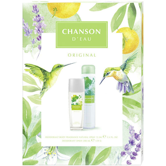 Chanson D´Eau originalus dovanų rinkinys dezodorantas 75 ml ir dezodorantas 200 ml