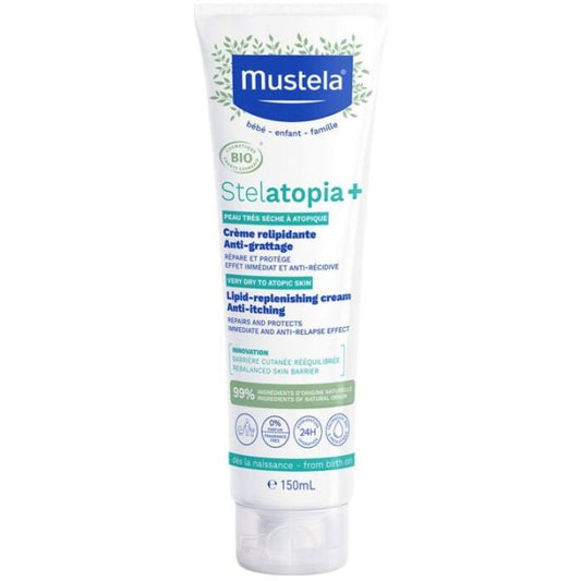 Mustela Stelatopia+ Lipidus papildantis kremas nuo niežėjimo