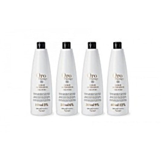 Fanola Oro Therapy 24 karatų aukso aktyvatorius Oro Puro 6% 20 tūrio.