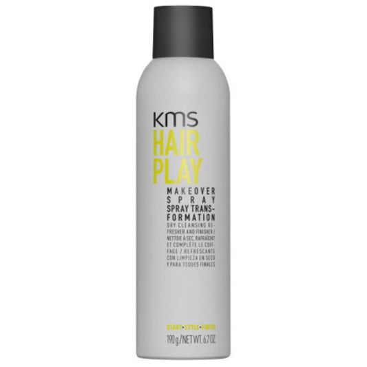KMS „Hair Play Makeover Spray“ – sausas šampūnas plaukų apimčiai ir stiprinimui