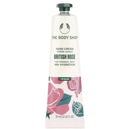 The Body Shop Britų rožių rankų kremas - drėkinamasis rankų kremas