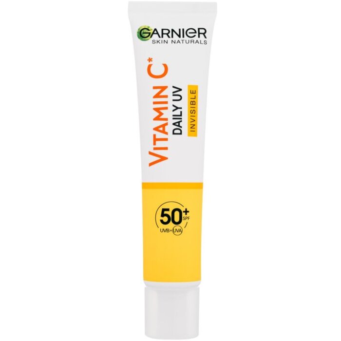 GARNIER Skin Naturals vitamino C dieninis apsauginis kremas nuo saulės su nematomu UV filtru SPF50+