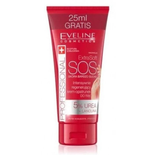 Eveline Cosmetics Extra Soft SOS intensyviai regeneruojantis rankų kremas-kaukė