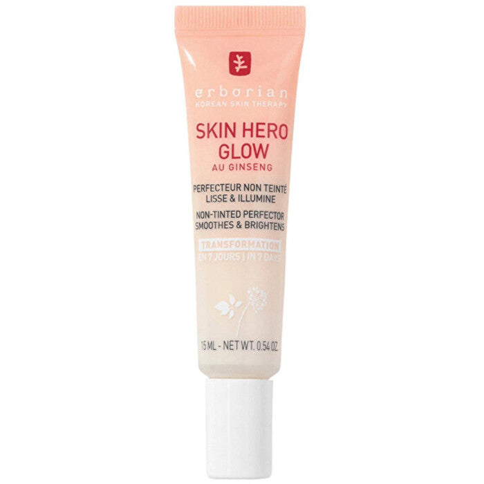 Erborian „Skin Hero Glow“ netonuotas tobulinimo kremas lygina ir skaistina odą