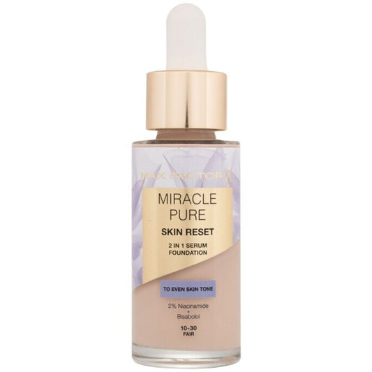 „Max Factor Miracle Pure Skin Reset 2in1“ serumo makiažo pagrindas, 30 ml