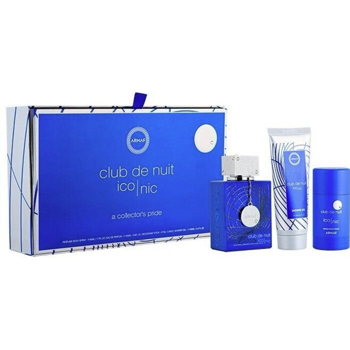 Armaf Club De Nuit Blue Iconic dovanų rinkinys EDP 105 ml, dušo gelis 100 ml ir Dezodorantas 75 g