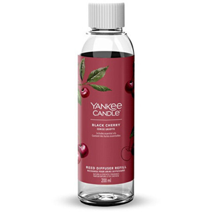 Yankee Cirle Signature Black Cherry kvapiojo difuzoriaus lazdelių papildymas (prinokusių vyšnių)