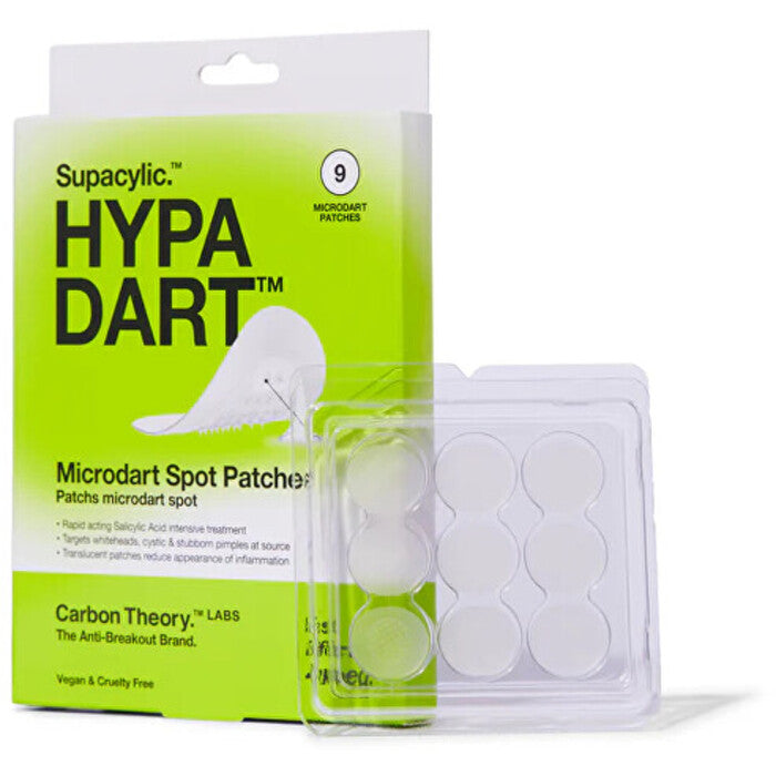 „Carbon Theory Supacylic“. „Hypa Dart Microdart Spot Matches“ – pleistrai nuo spuogų, 9 vnt.