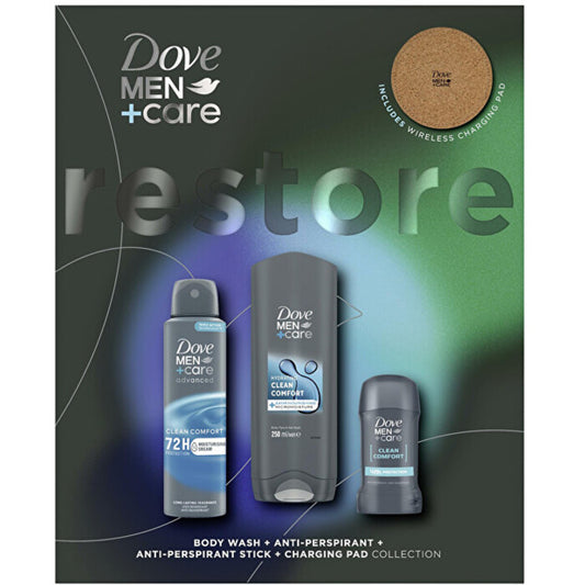 „Dove Men+Care Restore Collection Set“ – kūno priežiūros dovanų rinkinys