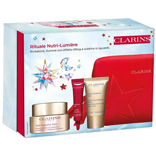 „Clarins Rituale Nutri-Lumière Set“ – odos priežiūros dovanų rinkinys