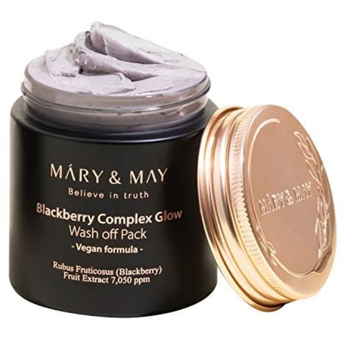 MARY & MAY Blackberry Complex Glow Wash Off Pack – šviesinanti veido kaukė