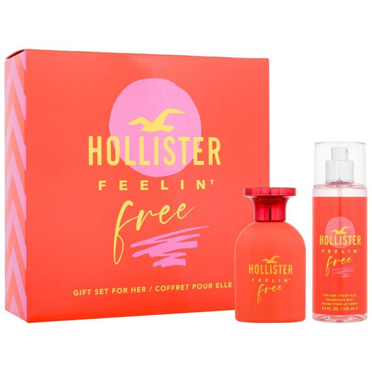 Hollister Feelin' Free for Her dovanų rinkinys EDP 50 ml ir kūno dulksna 125 ml
