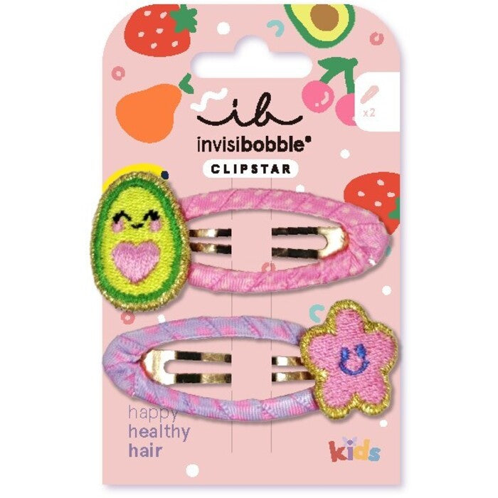 Invisibobble Clipstar Frutti Avocado - Plaukų segtukas 2 vnt