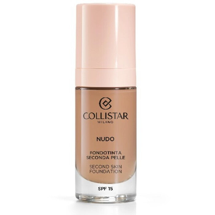 Collistar Second Skin Foundation SPF 15 – šviesinantis drėkinamasis makiažas 30 ml