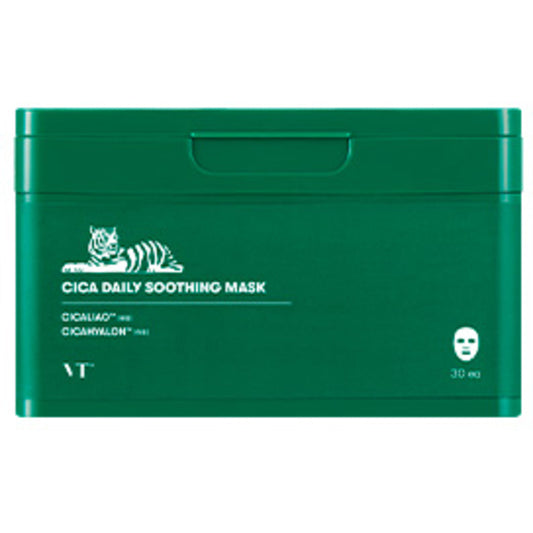 VT Cosmetics Cica Daily Soothing Mask (30 vnt.) - Kasdienė raminamoji lakštinė kaukė