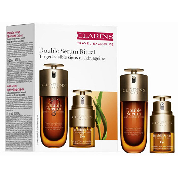 Clarins Double Serum Ritual – odos priežiūros dovanų rinkinys