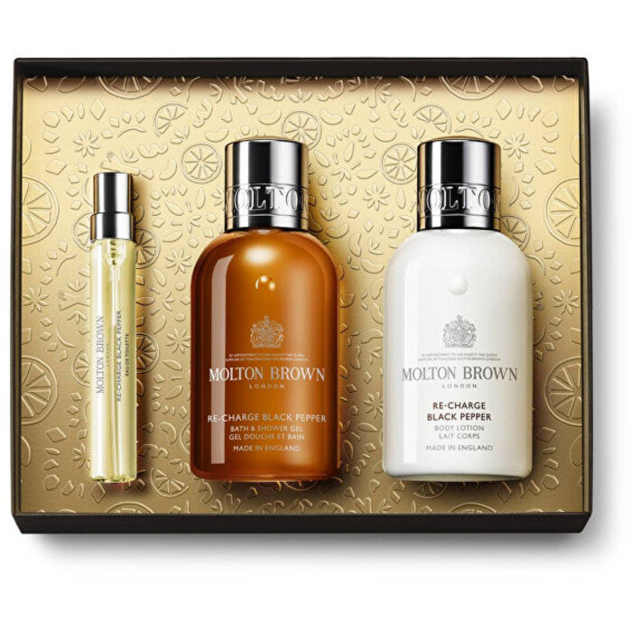 „Molton Brown“ įkroviklio juodųjų pipirų kelioninis dovanų rinkinys
