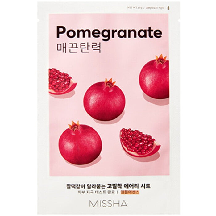 „Missha Pomegranate Airy Fit“ lakštinė kaukė – stangrinamoji lakštinė kaukė