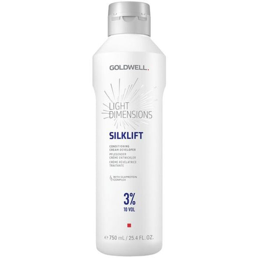 „Goldwell Light Dimensions Silklift“ kondicionuojantis kreminis aktyvatorius 3 % 10 tūrio. – Ryškinanti emulsija visų tipų plaukams