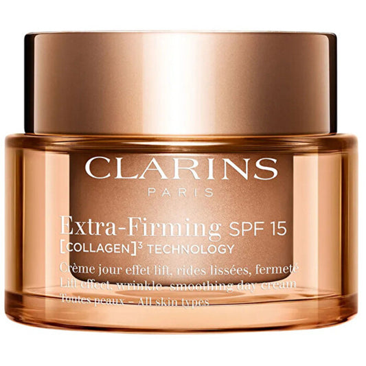 Clarins Extra-Firming Collagen Technology Cream SPF 15 – kasdienis stangrinantis kremas visų tipų odai
