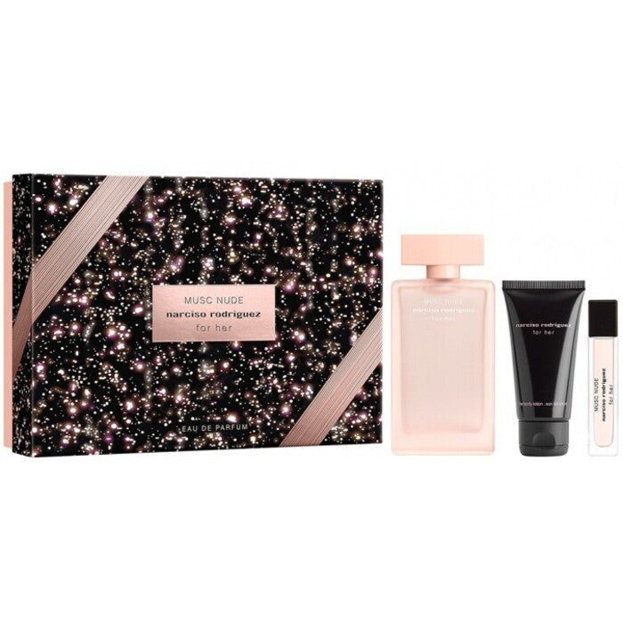Narciso Rodriguez Musc Nude for Her Gift Set EDP 100 ml, body lotion 50 ml and miniature EDP 10 ml