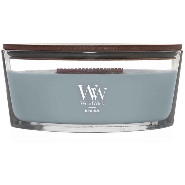 WoodWick Terra Haze Ship (žemės migla) - kvapni žvakė