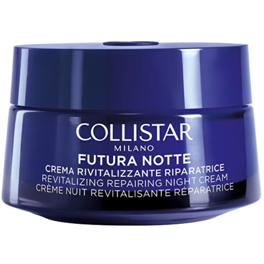 „Collistar Futura Notte Revitalizing Repairing Night Cream“ – atgaivinantis ir atnaujinantis naktinis kremas.