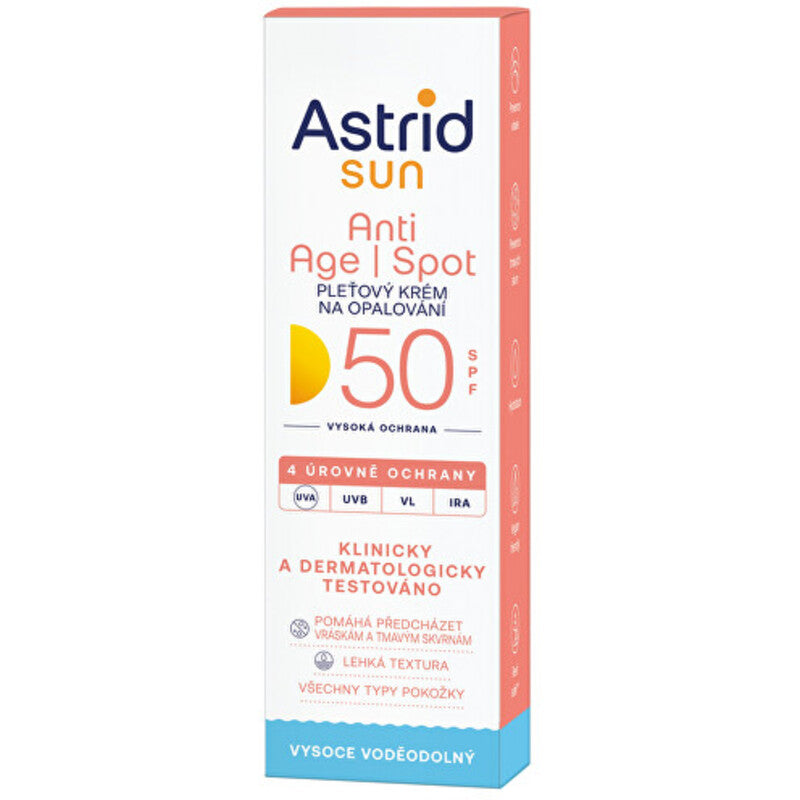 Astrid Anti Age I Spot SPF 50 - Apsauginis kremas nuo saulės