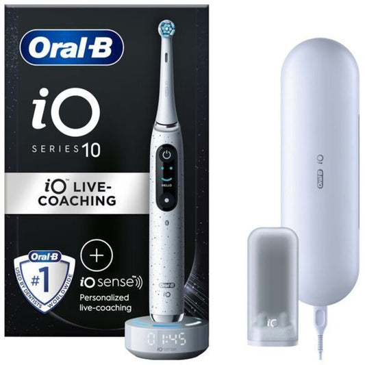 „Oral B iO Series 10“ (žvaigždžių dulkių baltumo) – elektrinis dantų šepetėlis