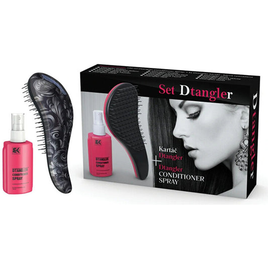 Dtangler kondicionieriaus purškiklio rinkinys „Black Flower“ – dovanų rinkinys