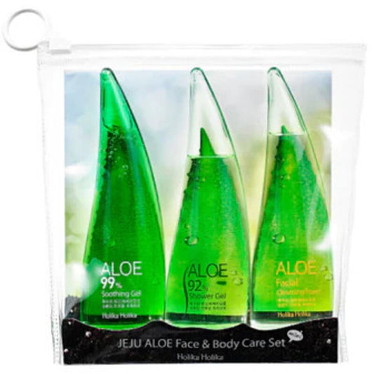 Holika Holika Jeju Aloe veido ir kūno priežiūros rinkinys - dovanų rinkinys