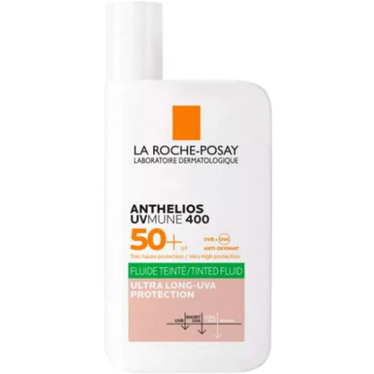 La Roche-Posay Anthelios UVMune 400 Tonted Fluid SPF 50+ – Tonuotas apsaugos nuo saulės skystis