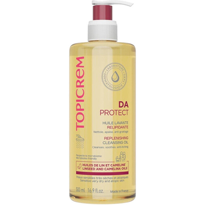 „Topicrem DA Protect Replenishing Cleansing Oil“ – atkuriamasis dušo aliejus