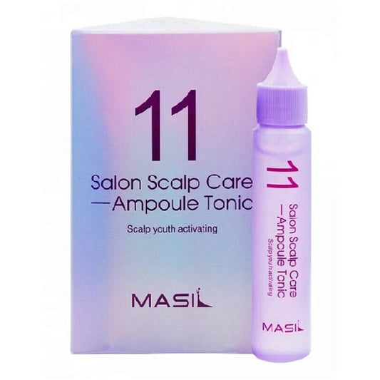 Masil 11 Salon Scalp Care Ampoule Tonic 4 x - Raminantis galvos odos tonikas