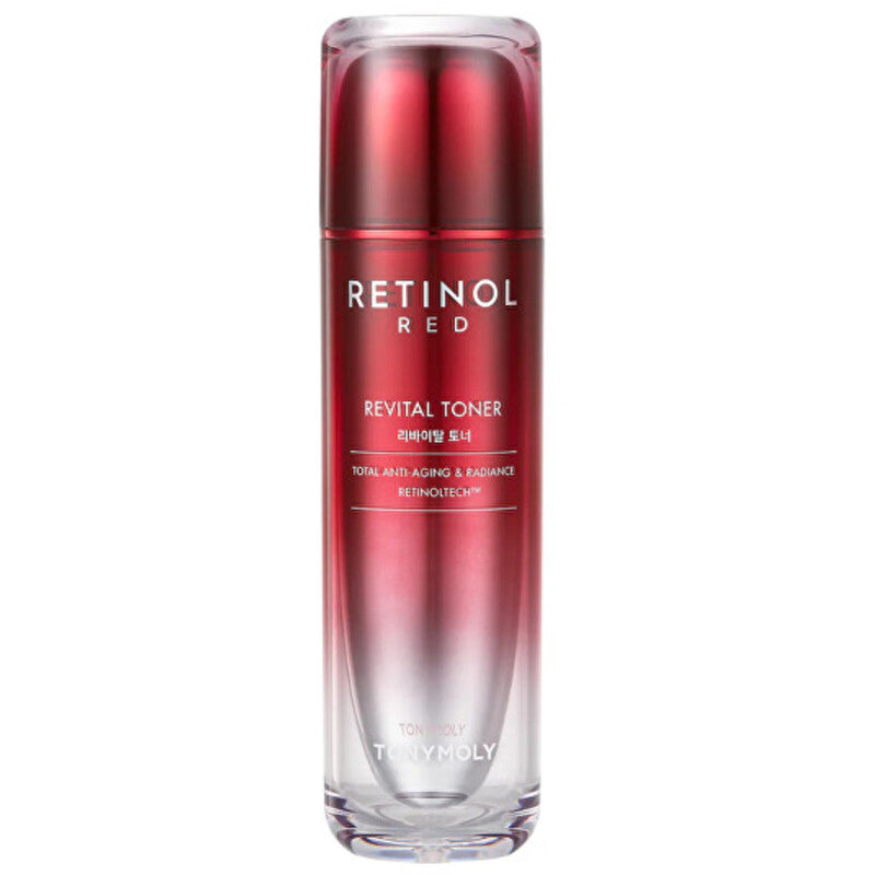 „Tony Moly Red Retinol Revital Toner“ – odos tonikas su senėjimą stabdančiu poveikiu.