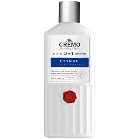 „Cremo Citrus & Mint Leaf“ vėsinamasis šampūnas 2in1 kondicionierius – gaivinantis šampūnas ir kondicionierius 2in1