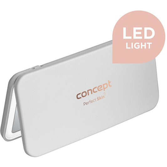 Concept KZ2010 - Kosmetinis kišeninis veidrodėlis su LED apšvietimu, baltas