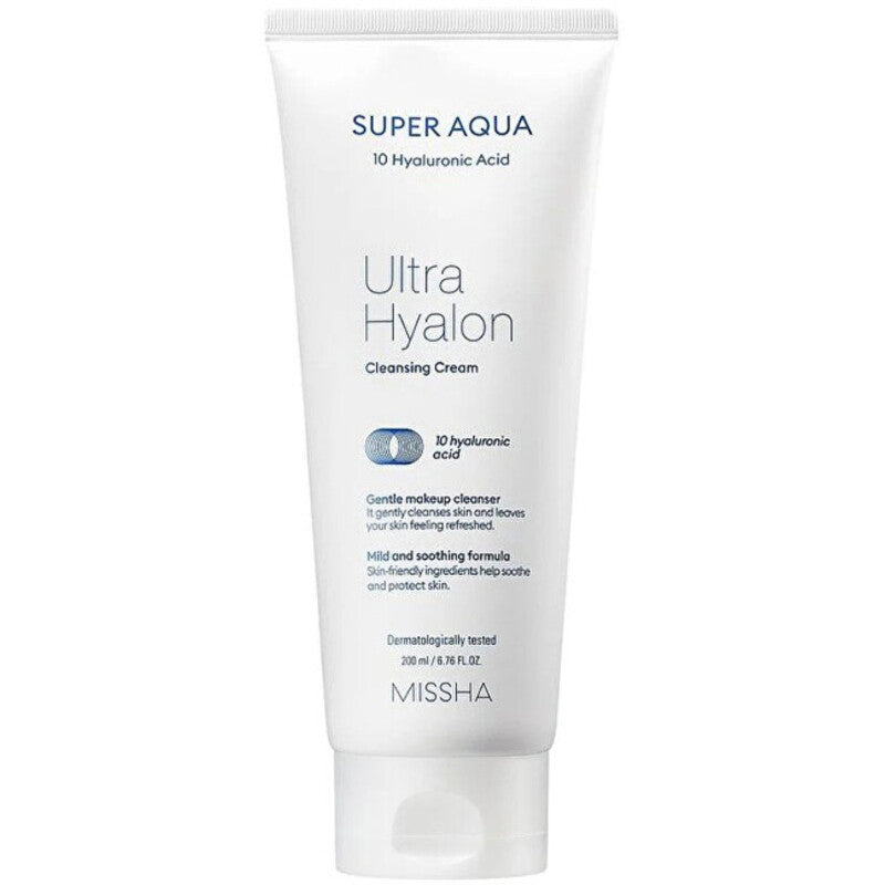„Missha Super Aqua Ultra Hyalon Cleansing Cream“ – drėkinamasis valomasis kremas