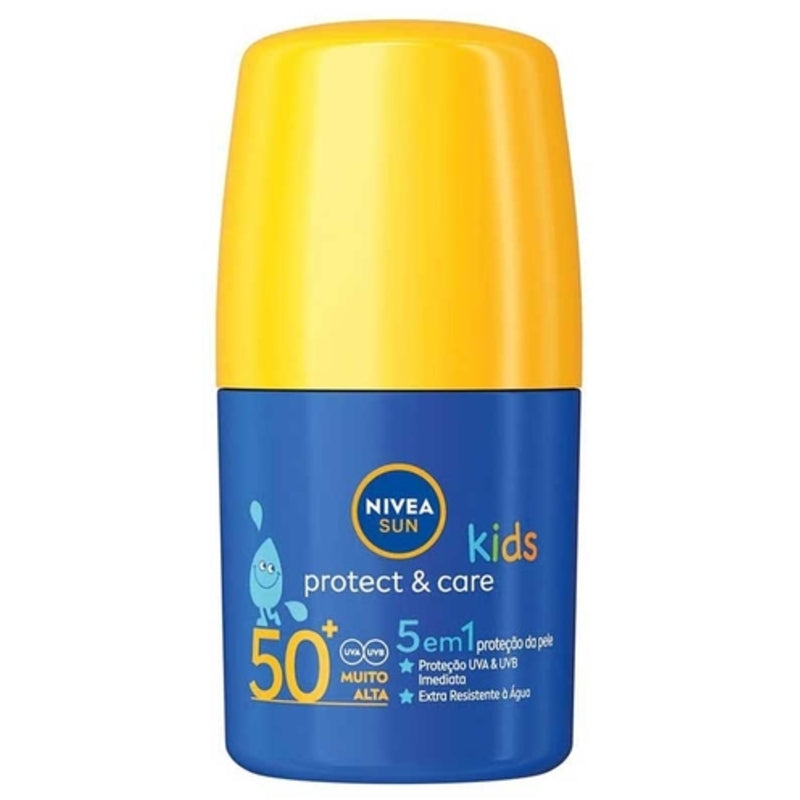 „Nivea Sun Kids Protect & Care 5-in-1“ rutulinis kremas nuo saulės SPF 50+ – rutulinis kremas nuo saulės