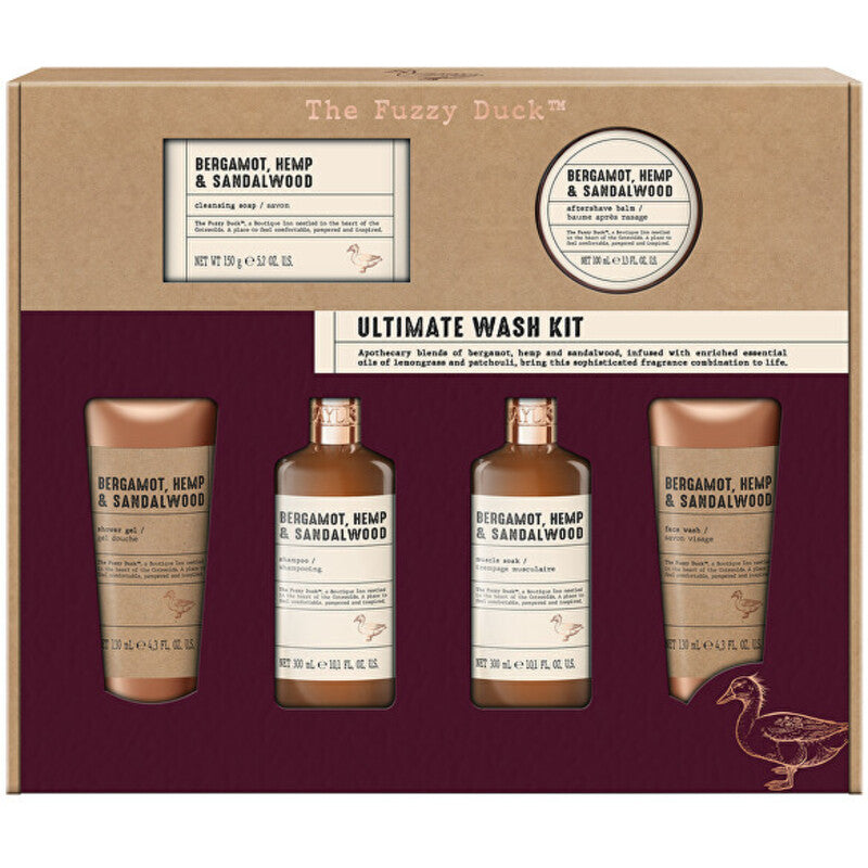 „Baylis & Harding“ vyriškas kūno priežiūros rinkinys (bergamotė, kanapės ir santalas) – dovanų rinkinys