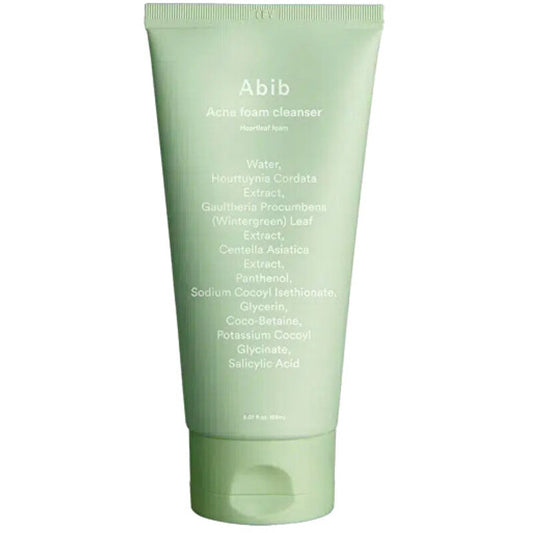 „Abib Heartleaf Acne Foam Cleanser“ valomosios putos probleminei odai