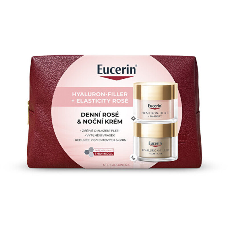 Eucerin Hyaluron-Filler + Elasticity Rosé veido priežiūros rinkinys – dovanų rinkinys