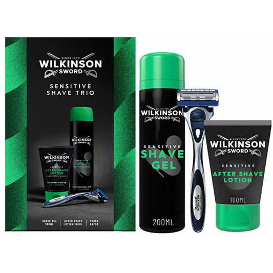 „Wilkinson Sword Sensitive Shave Trio“ – skutimosi dovanų rinkinys