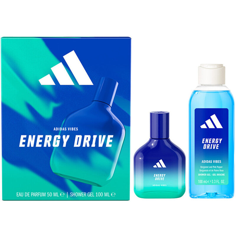 Adidas Vibes Energy Drive dovanų rinkinys EDP 50 ml ir dušo gelis 100 ml
